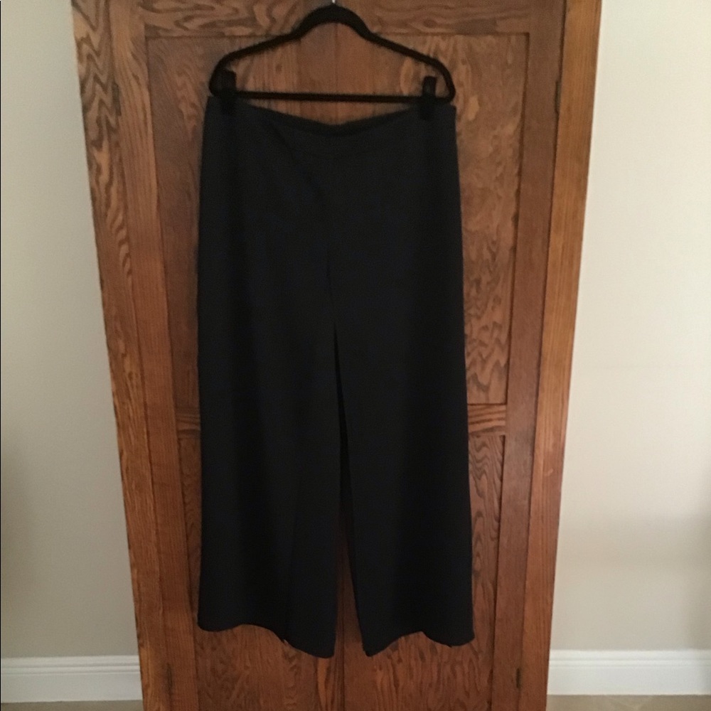 Flowing Black Cocktail Dress Pants